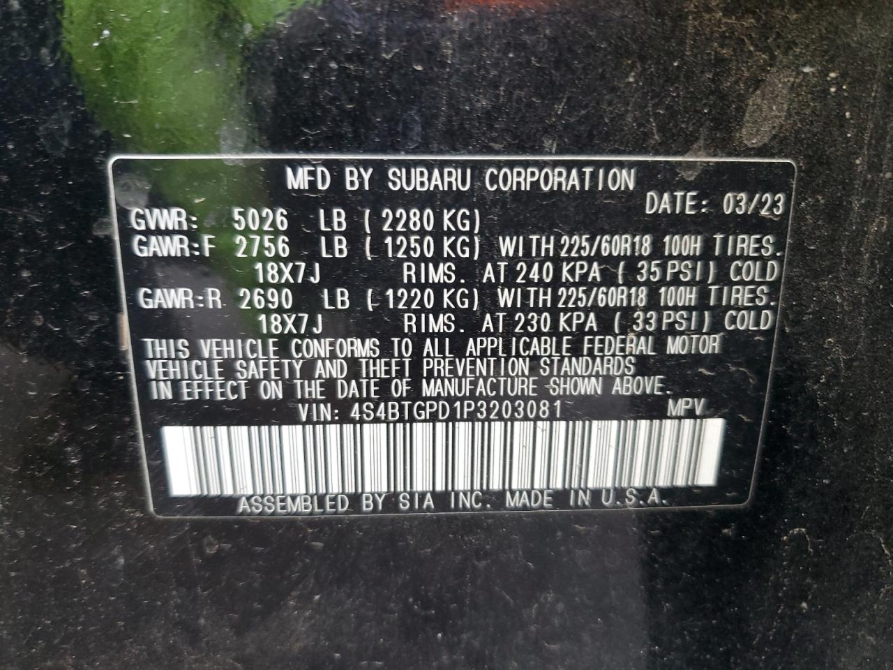 Subaru Outback Touring Image 11