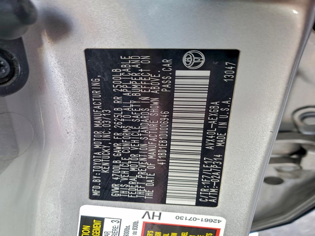 Toyota Avalon Hybrid Image 7