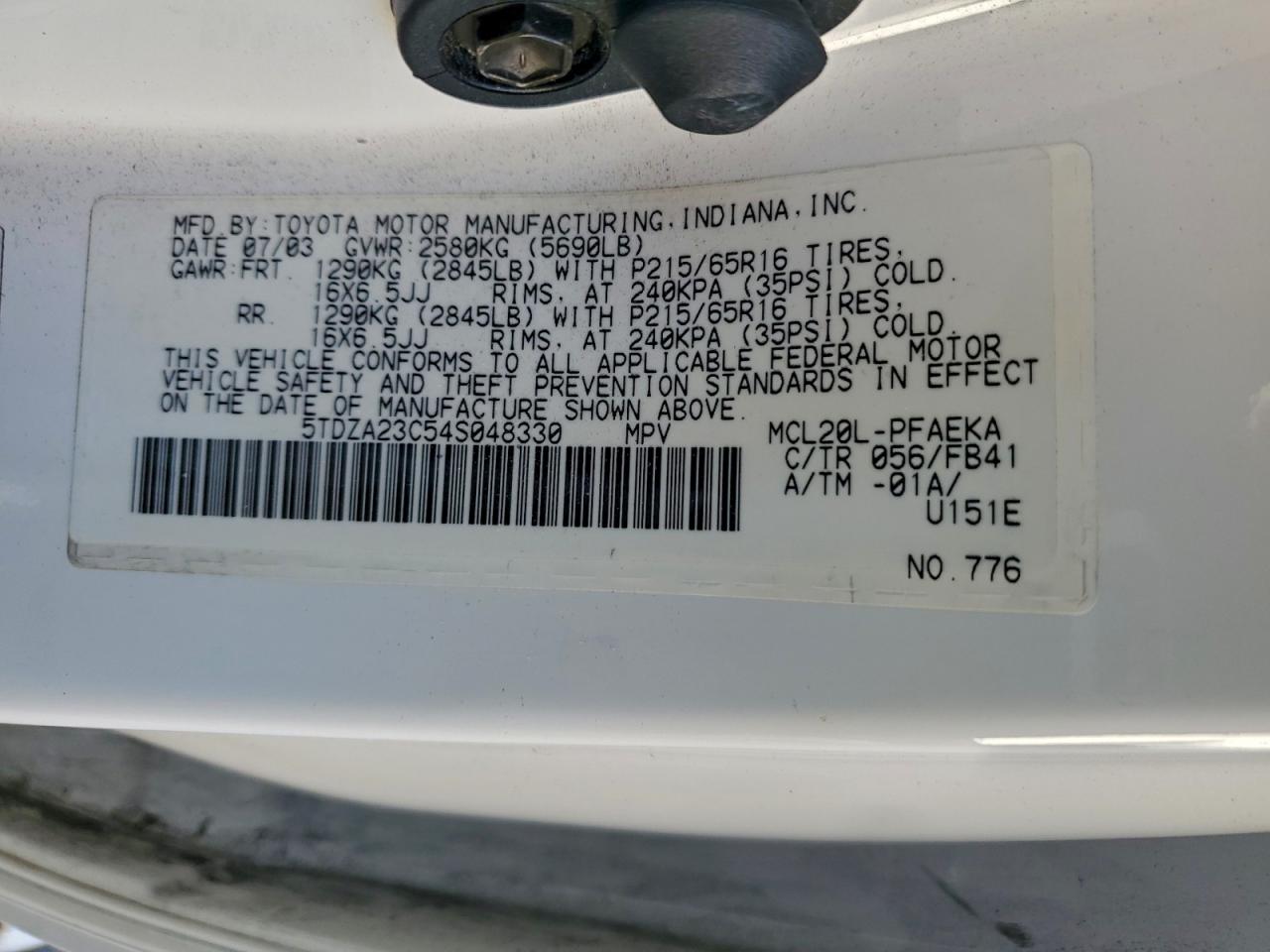 Toyota Sienna Ce Image 13