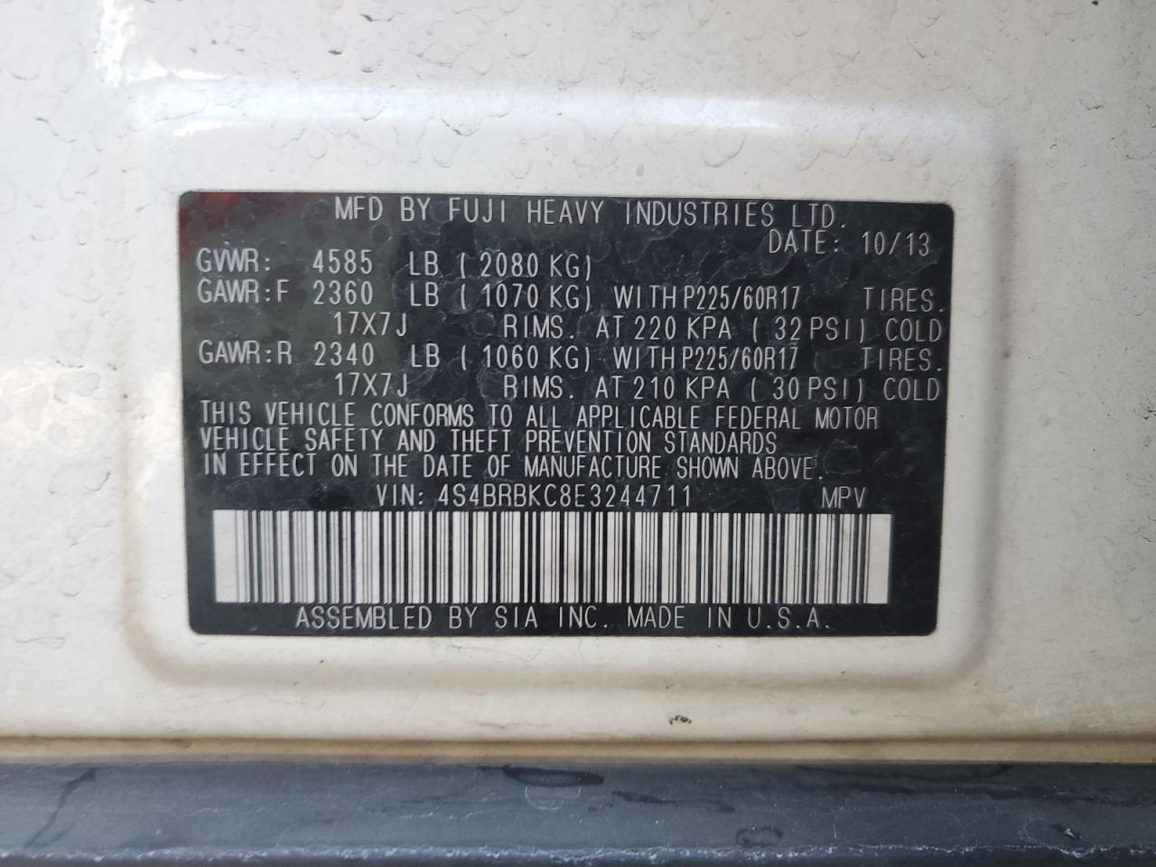 Subaru Outback 2.5i Limited Image 4