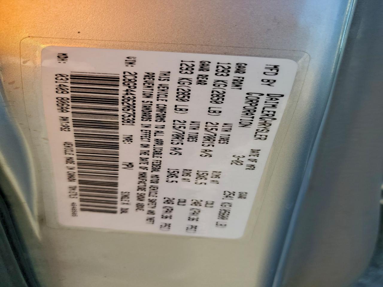 Chrysler Minivan Lx Image 8