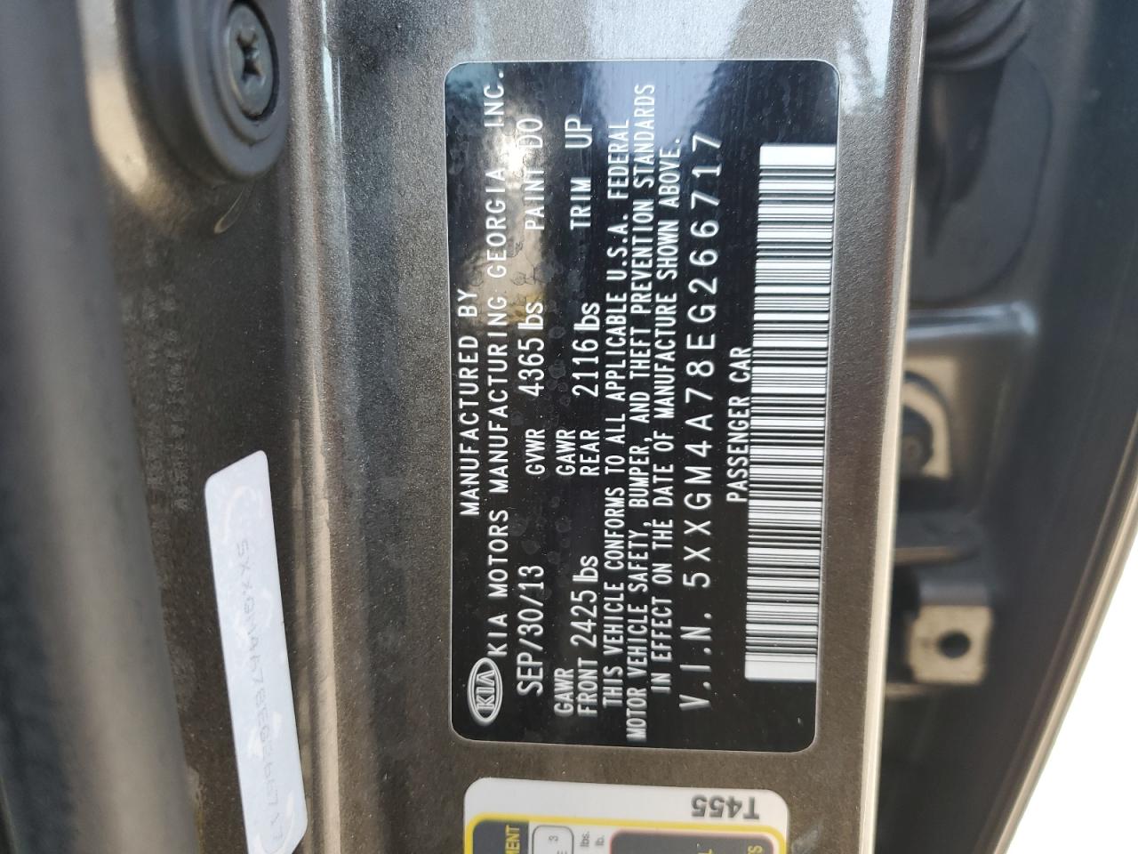 Kia Optima Lx Image 10