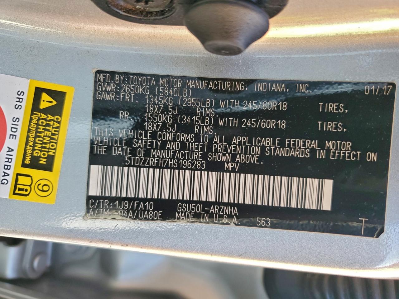 Toyota Highlander Le Image 10