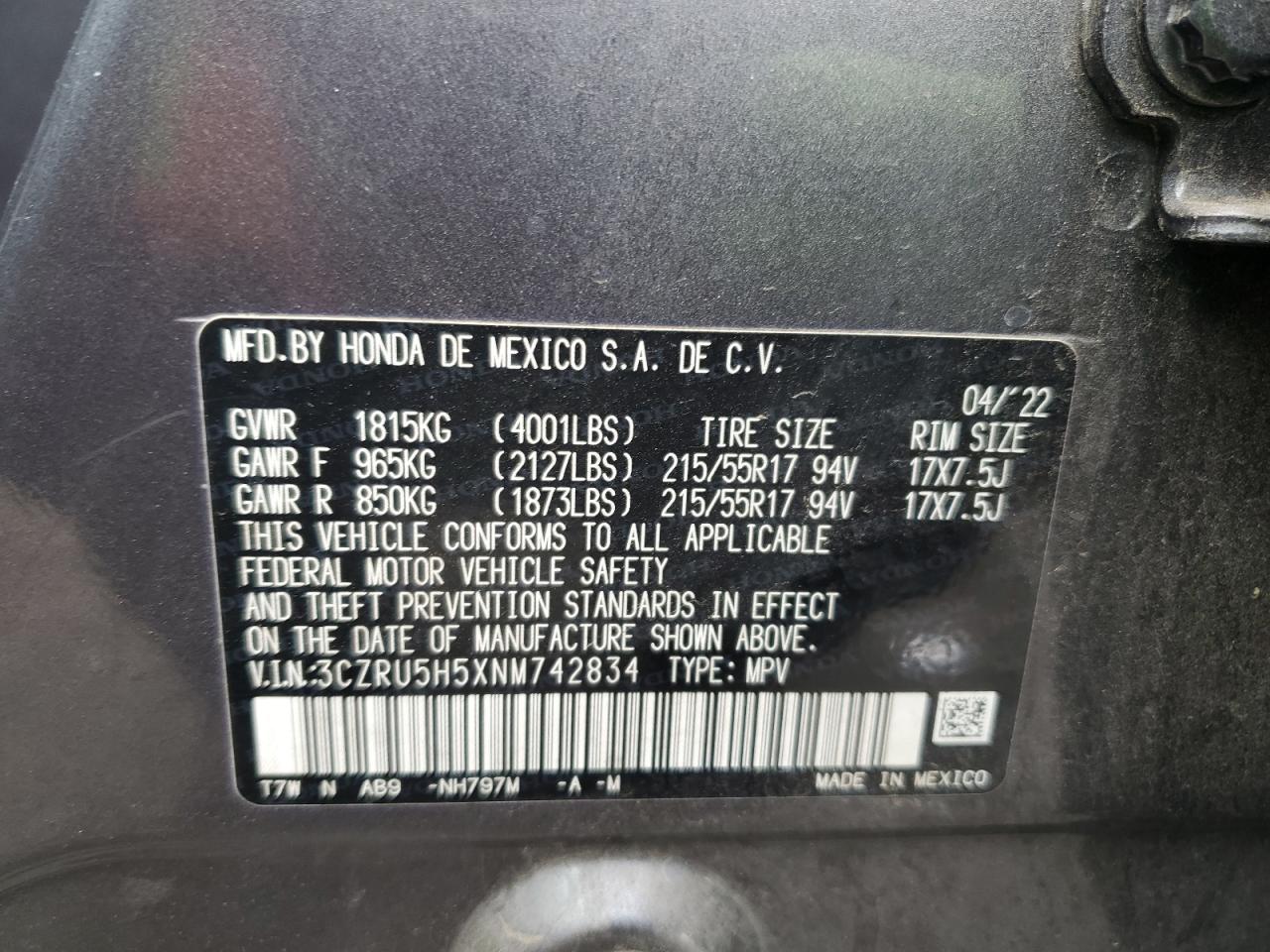 Honda HR-V Ex Image 9