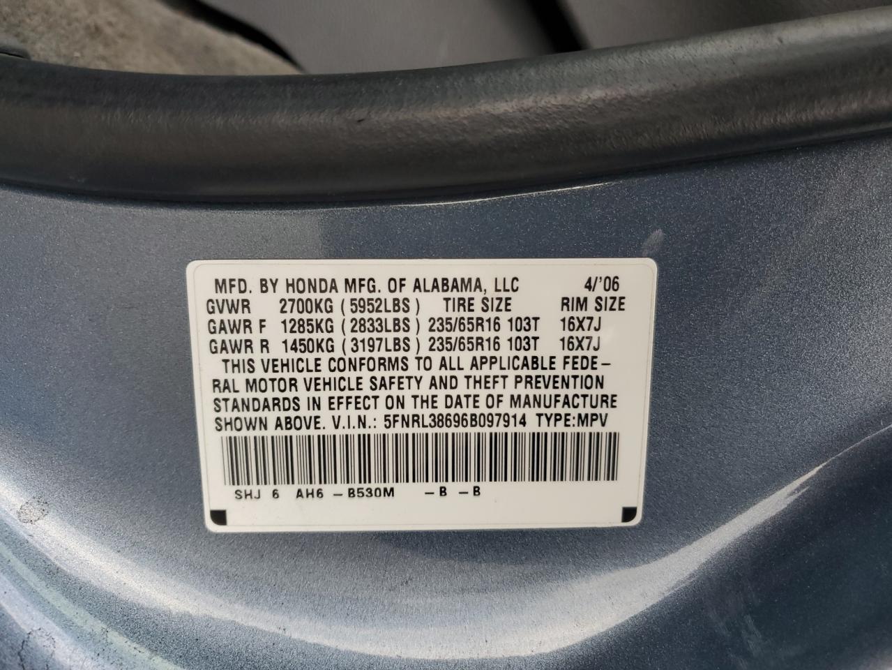 Honda Odyssey Exl Image 12