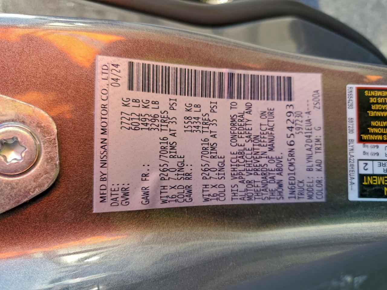 Nissan Frontier S Image 11