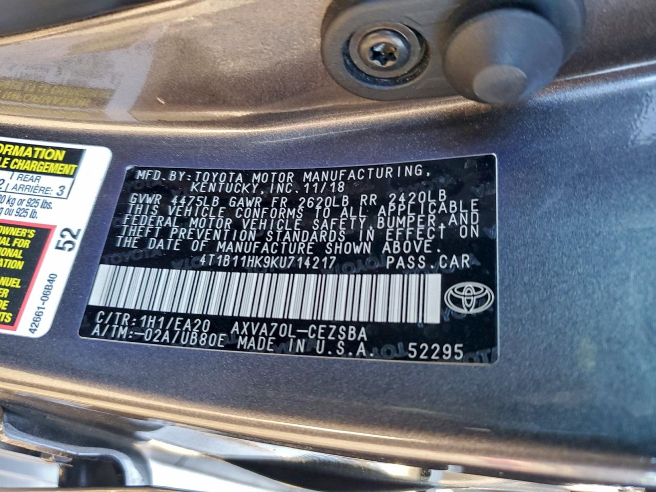 Toyota Camry L Image 5