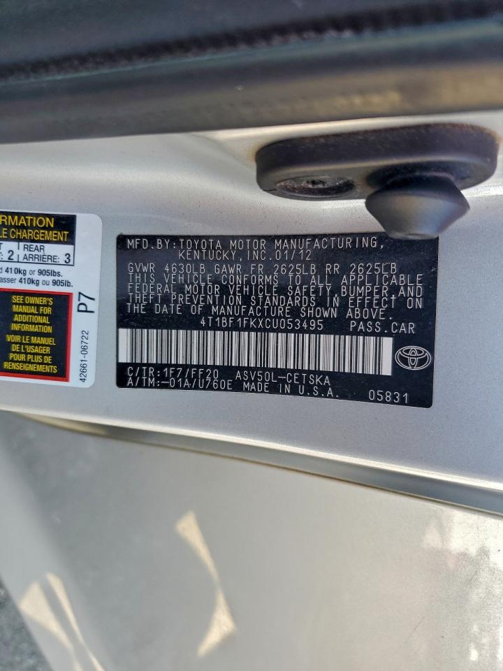 Toyota Camry Base Image 4