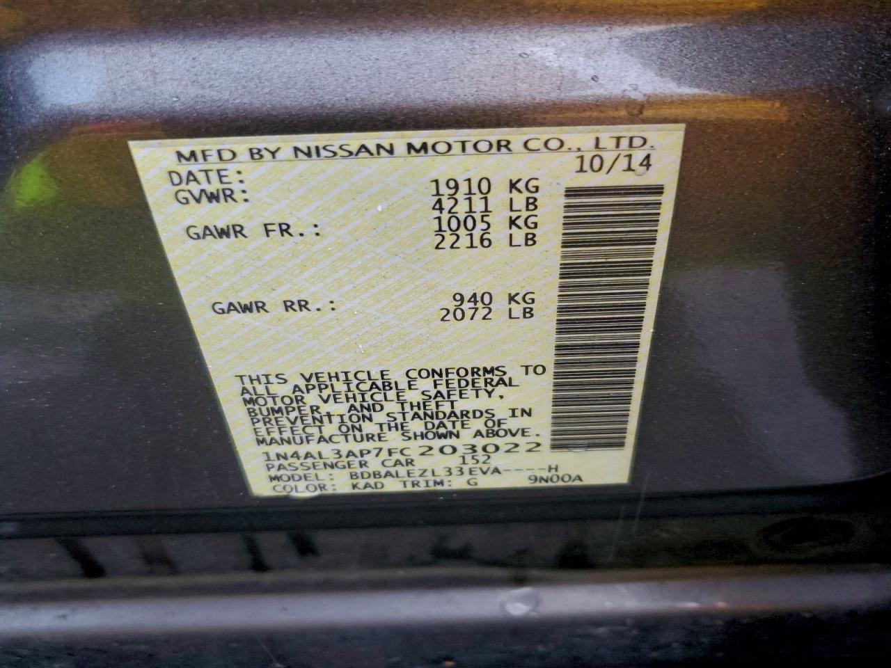 Nissan Altima 2.5 Image 9