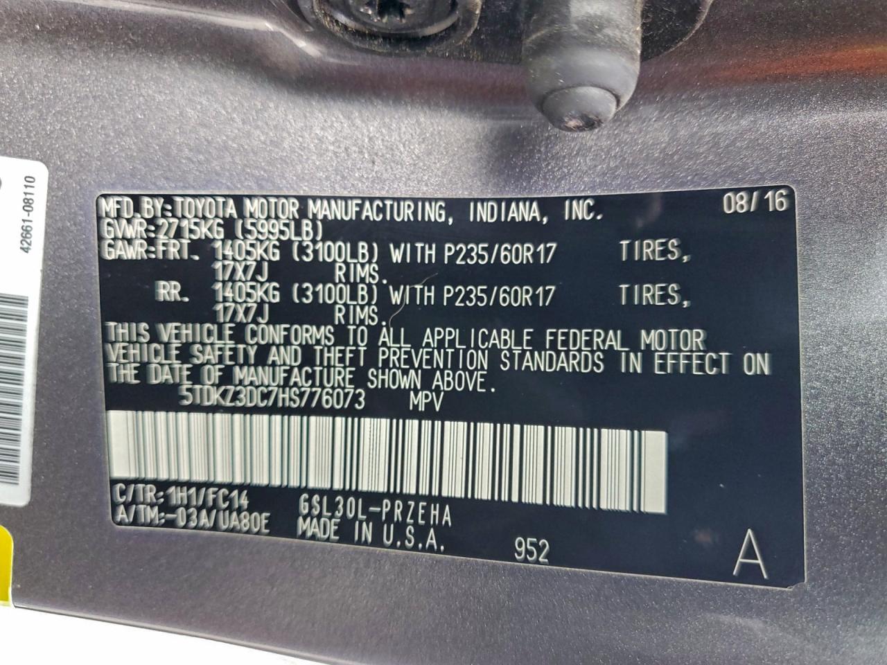 Toyota Sienna Le Image 14