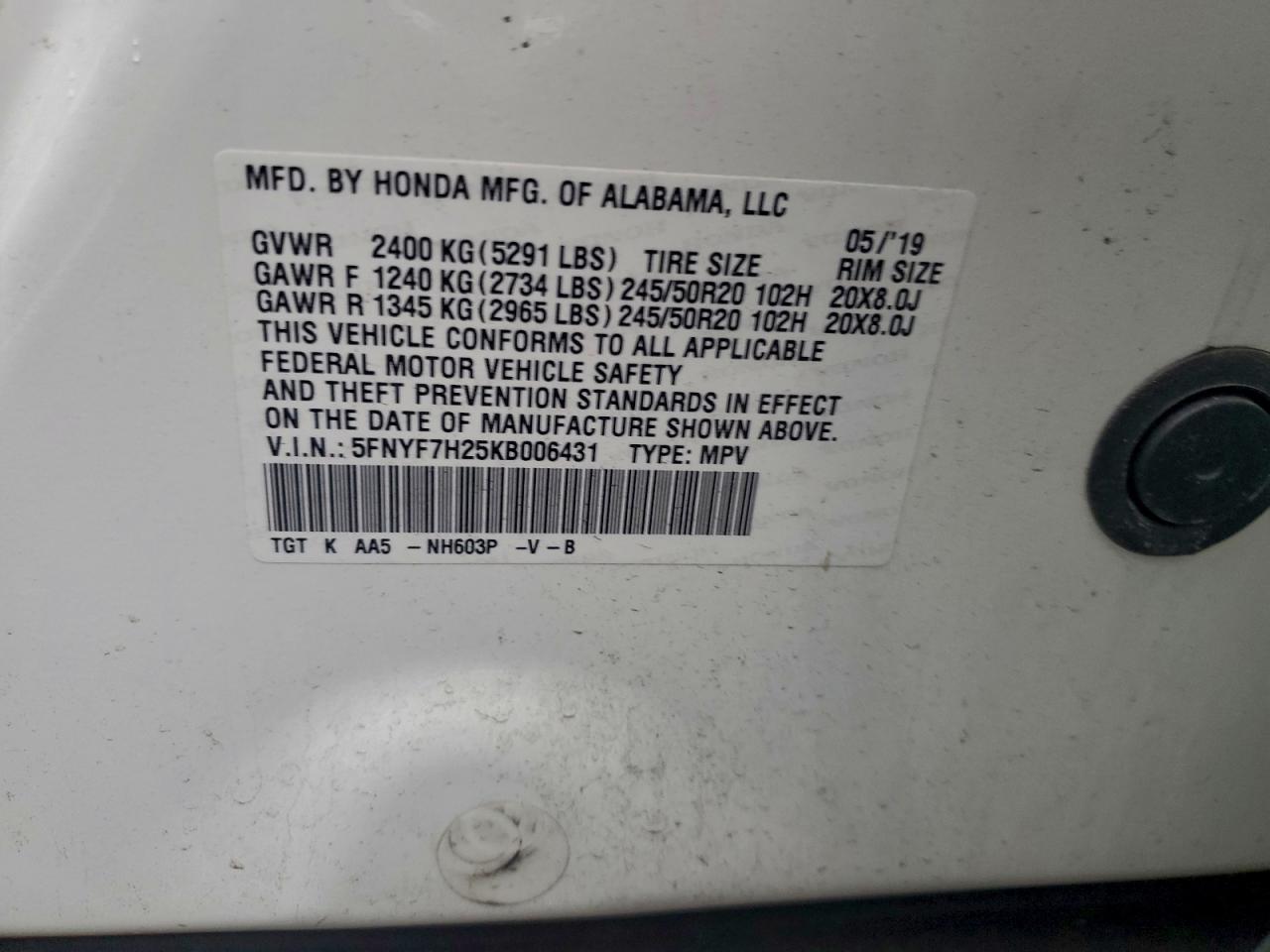 Honda Passport Sport Image 4