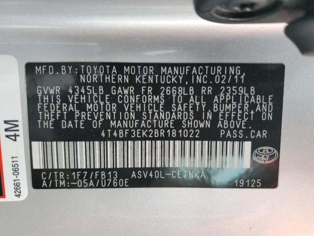 Toyota Camry Base Image 8