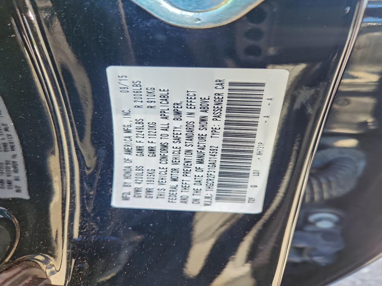 Honda Accord Lx Image 10