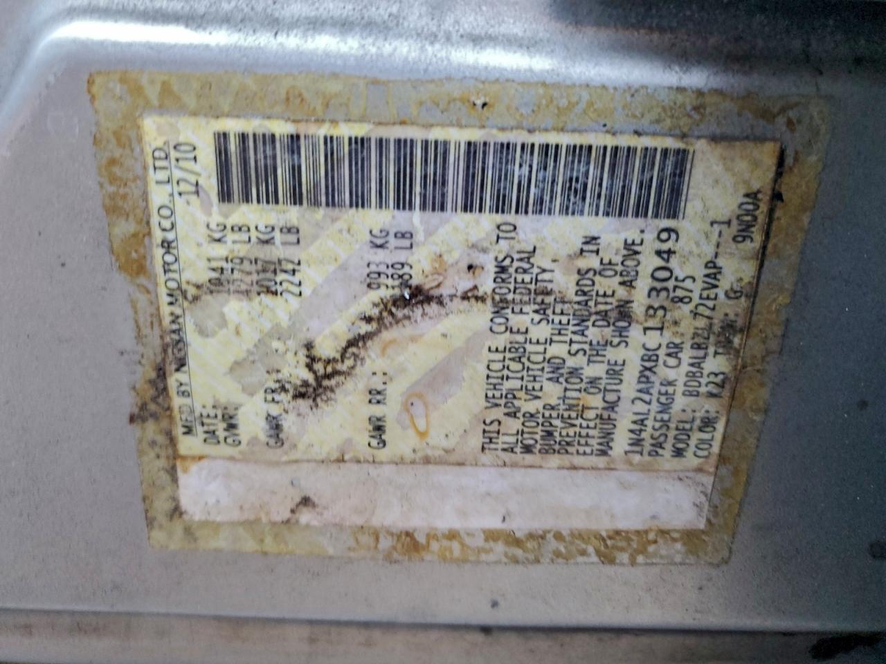 Nissan Altima Base Image 11