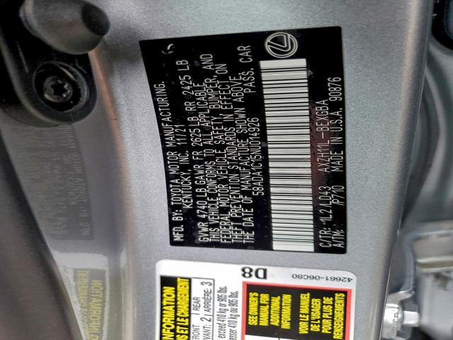 Lexus Es 300h Base Image 8