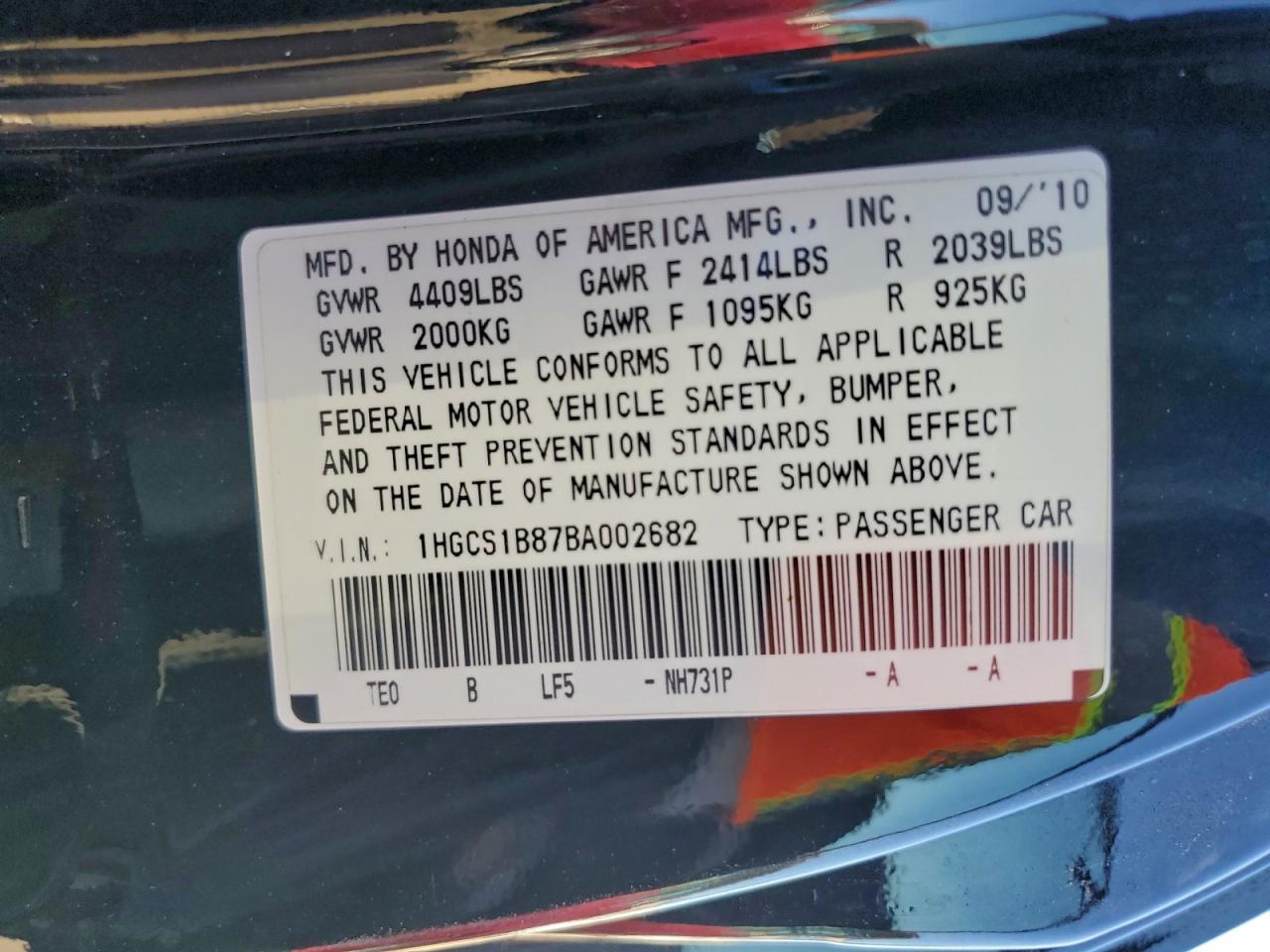 Honda Accord Exl Image 10