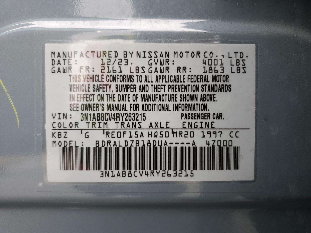 Nissan Sentra Sv Image 2