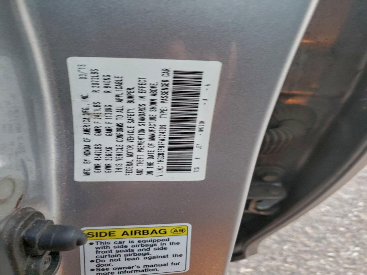 Honda Accord Touring Image 11