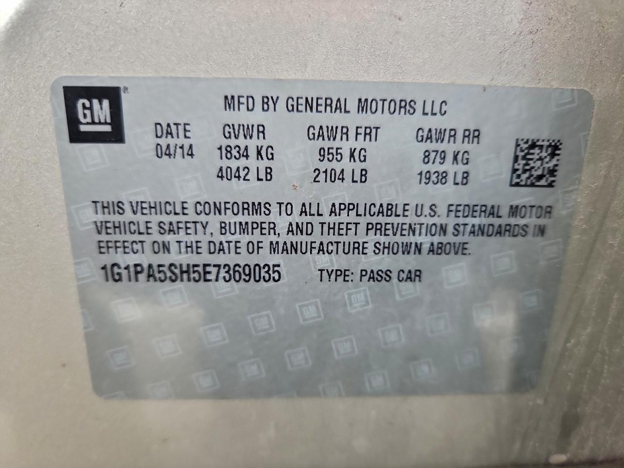 Chevrolet Cruze Ls Image 6